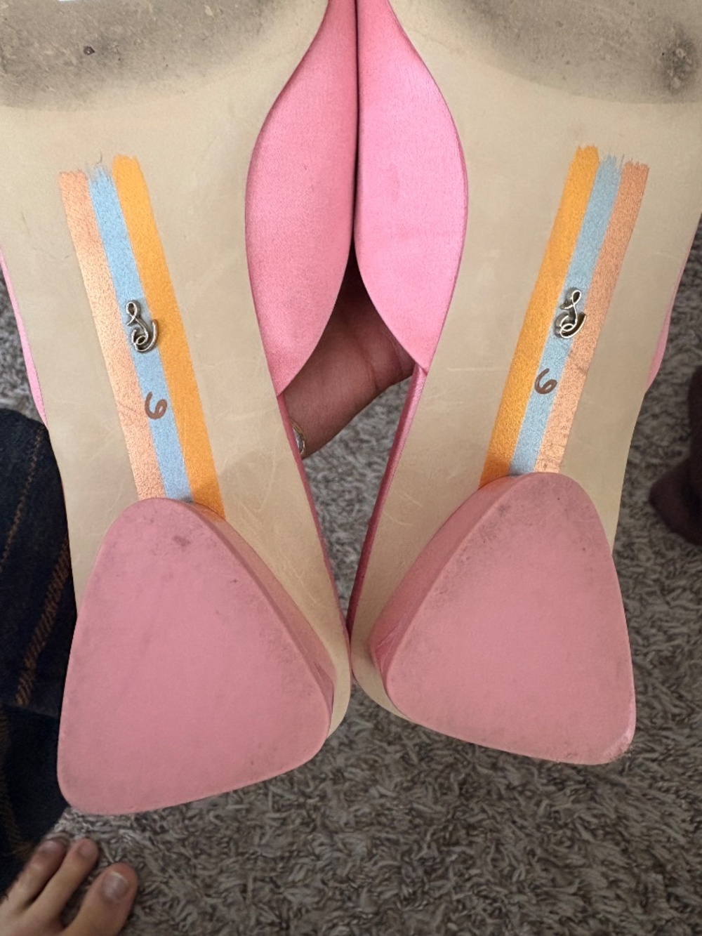 Today ONLY!! Sam Edelman pink satin mule - Picture 7 of 7